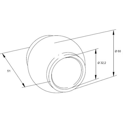 ROTULA A SFERA SUPERIORE 3° HEAVY DUTY